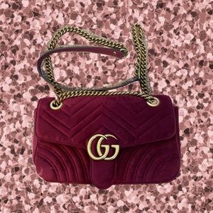 GG Marmont Velvet Crossbody